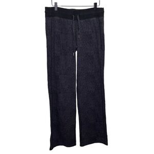 Y2K Lululemon Grey & Black Flare Yoga Pants Size Medium Tall Activewear Workout